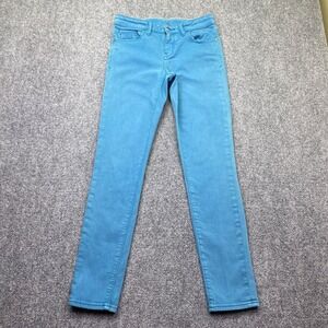 Pilcro Stet Skinny Jeans Bright Blue Low Rise Slim Fit Denim 26 Boho Preppy
